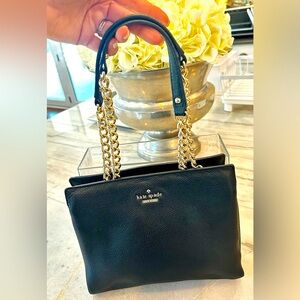 Kate Spade Black Leather Shoulder Bag,,Very Good Condition